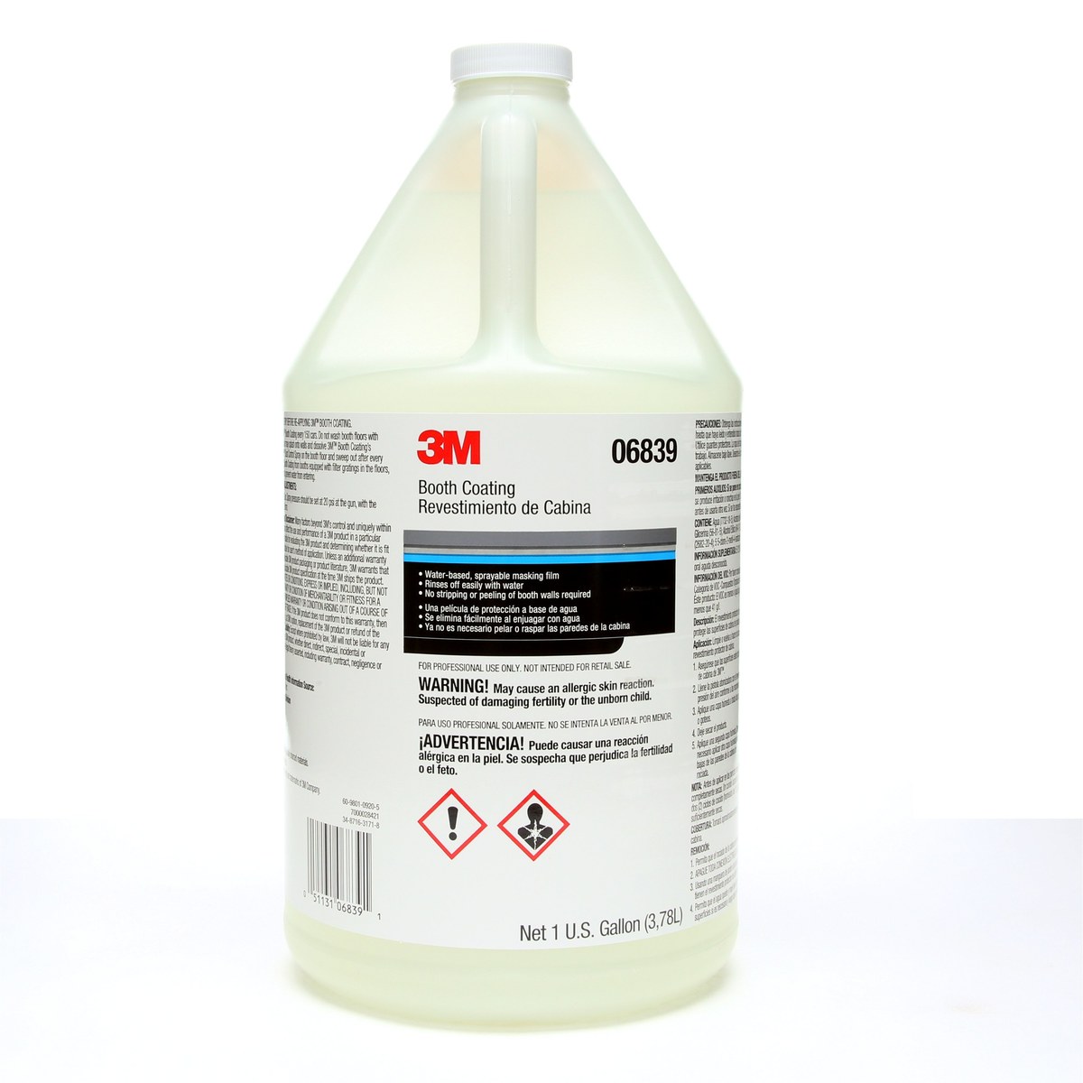 3M Clear Overspray Protective Coating - Liquid 1 gal Pail - 06839