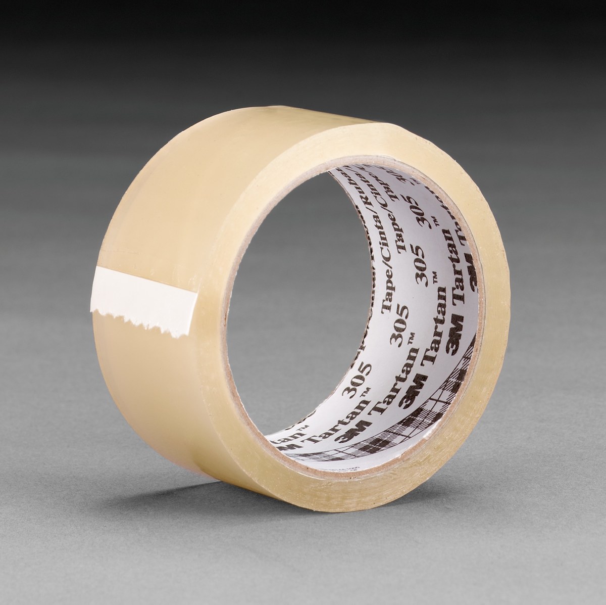 3M Tartan 305 Clear Box Sealing Tape - 48 mm Width x 100 m Length - 1.8 mil Thick - 39809