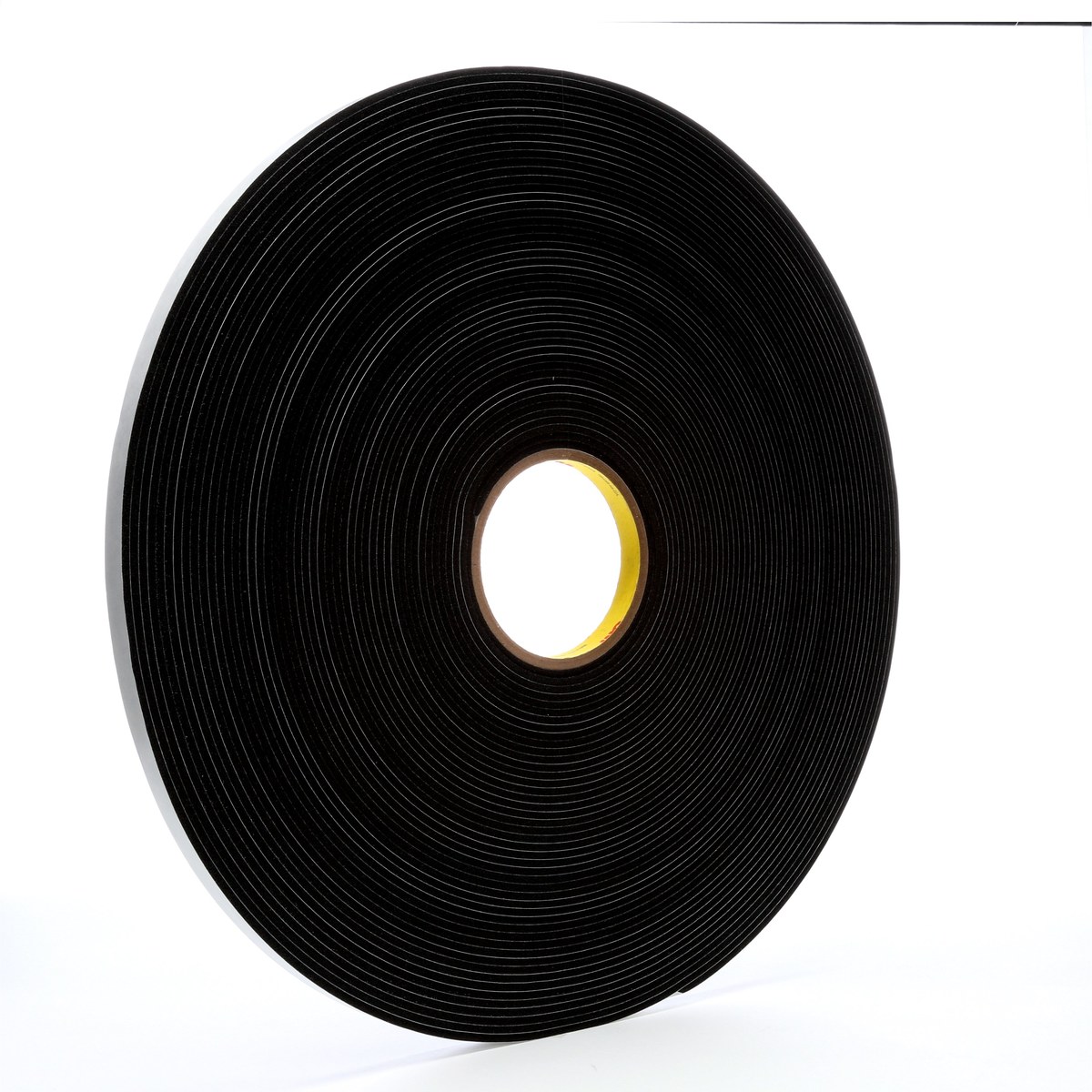 3M 4508 Black Single Sided Foam Tape - 1/2 in Width x 36 yd Length - 1/8 in Thick - 03312