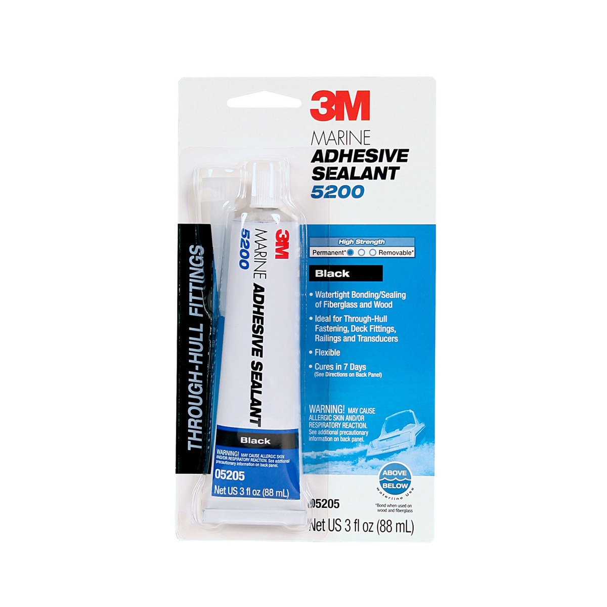 3M Marine 5200 Adhesive/Sealant Black Paste 3 oz Tube - 05205