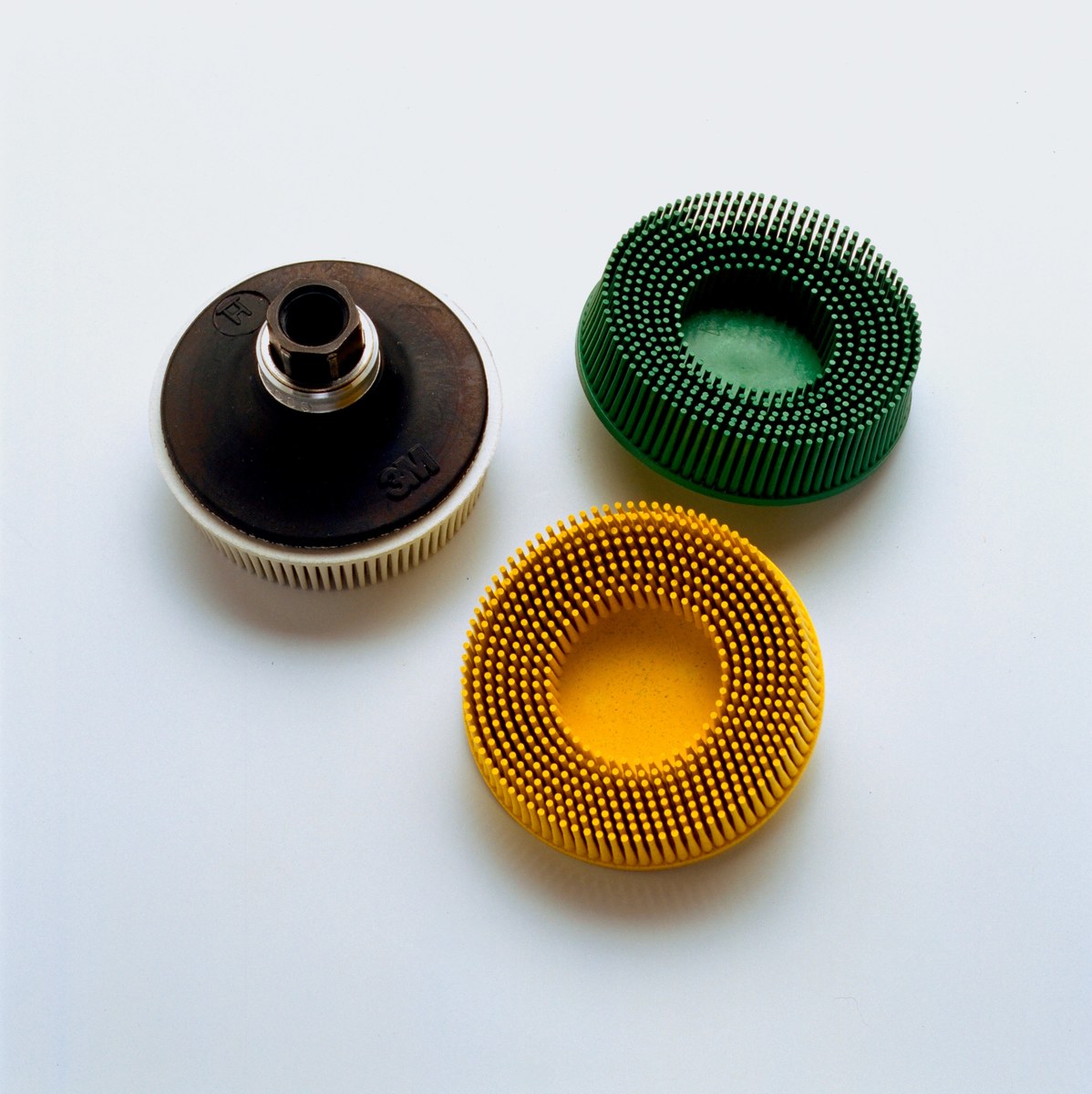 3M Roloc 982RS Abrasive Brush Set - Coarse, Medium, Fine, Very Fine, Super Fine Grade(s) Included - Quick Change Attachment - 18694