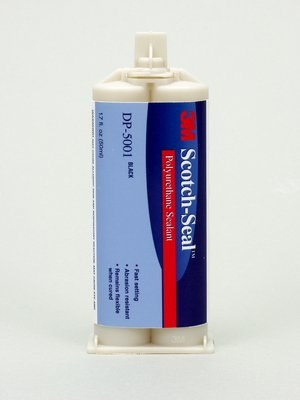 3M Scotch-Weld DP5001 Two-Part Polyurethane Adhesive Sealant Black Liquid 1.7 fl oz Cartridge - 96414