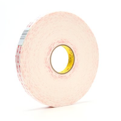 3M 4930 White VHB Tape - 1 in Width x 72 yd Length - 25 mil Thick