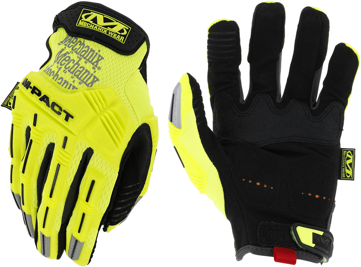 Mechanix Wear M Pact Mechanic S Gloves Smp 91 011 Size 11 Synthetic Leather Yellow Rshughes Com