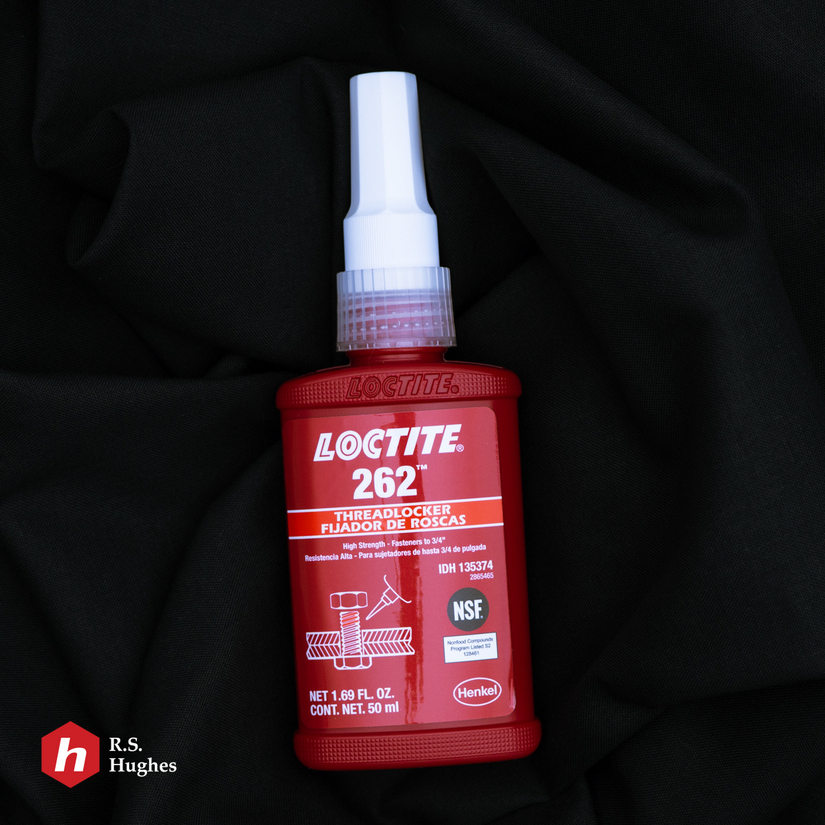 Loctite 262 Red Threadlocker 26231, IDH:135374 - High Strength - 50 ml Bottle