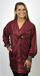 image of Tech Wear HOJ-33C-L ESD / Anti-Static Jacket - Large - Burgundy - HOJ-33C LG