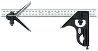 image of Starrett Forged Steel Combination Square - 300mm Length - 33MHC-300