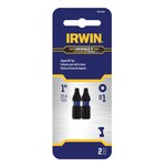 image of Irwin #1 Square Impact Power Bit IWAF31SQ12 - 1/4 in Shank - 1 in Length - 65015