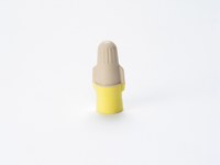 image of 3M T/Y+KEG Tan / Yellow Plastic Wire Connector - Wire Connector - 58623