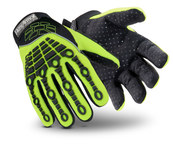 image of HexArmor Chrome Series 4026 Yellow/Black 9 Synthetic SuperFabric/Synthetic Leather Cut and Sewn Mechanic's Gloves - ANSI A8 Cut Resistance - PVC Palm Only Coating