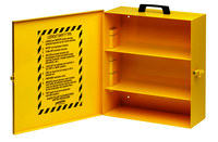 image of Brady Prinzing Yellow Metal Lockout Device Station - 14 in Width - 16 in Height - 754476-45533