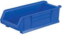 image of Akro-Mils Akrobin 200 lb Blue Industrial Grade Polymer Stacking Storage Bin - 20 in Length - 12 3/8 in Width - 6 in Height - 1 Compartments - 30280 BLUE