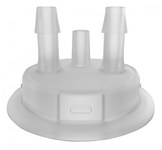 image of Justrite Polypropylene Carboy Cap Adapter - 53 mm Width - 1.9 in Height - 697841-18219