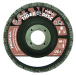 image of Weiler Tiger Type 27 Flap Disc 50665 - Aluminum Oxide - 4 1/2 in - 80 - Medium