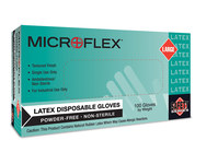 image of Microflex High Five L56 Tan Large Powder Free Disposable Gloves - Industrial Grade - Rough Finish - L563