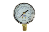 image of Coilhose 1/4 in Dial Gauge GB16300-DPB - Chrome Plated - 10389