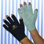 image of Impacto 50510 Large Suede Leather/Nylon Mechanic's Gloves - 50510110042