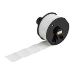 image of Brady Wraptor A6200 B-499 White Nylon Labels - 1 in Width - 1 in Height - Roll - 754473-63254