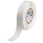 image of Brady UltraTemp THT-43-718-10 Die-Cut Printer Label Roll - 1.25 in x 0.25 in - Polyimide - White - B-718 - 92460