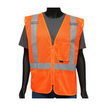 image of West Chester Viz-Up High-Visibility Vest 47210/L - Size Large - Orange - 50525