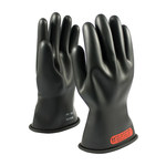 image of PIP NOVAX 150-0-11 Black 8.5 Rubber Electrical Safety Gloves - 150-0-11/8.5