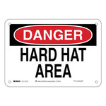 image of Brady B-563 High Density Polypropylene Rectangle White PPE Sign - 10 in Width x 7 in Height - 116125