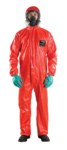 image of Ansell Microchem AlphaTec Flame-Retardant Coverall 68-CFR RD96-T-92-111-04 - Size Large - Red - 06068