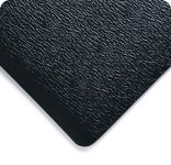 image of Wearwell Soft Step 427 Black Vinyl Sponge Pebbled Anti-Fatigue Mat - 2 ft Width - 60 ft Length