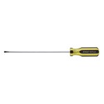 image of Stanley 1/8 in Cabinet 100 Plus Screwdriver - Steel - 6 in - 08209