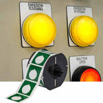 image of Brady B30EP-167-593-WT Die-Cut Printer Label Roll - 1.5 in x 1.2 in - Polyester - White - B-593 - 21135