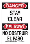 image of Brady B-555 Aluminum Rectangle White Equipment Safety Sign - 7 in Width x 10 in Height - Language English / Spanish - 125313