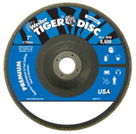 image of Weiler Tiger Type 29 Flap Disc 50625 - Zirconium - 7 in - 80 - Medium