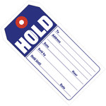 image of Shipping Supply Blue/White 13 Point Cardstock Retail Tags - 12739