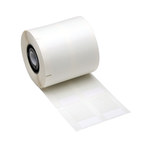 image of Brady 52153 Die-Cut Printer Label Roll - 0.5 in x 1 1/4 in - Vinyl - White - B-427