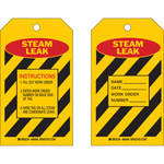 image of Brady 86498 Black / Red on Yellow Polyester / Paper Maintenance Tag - 4 in Width - 7 in Height - B-837