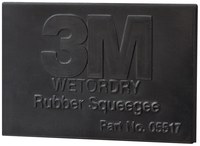 image of 3M Wetordry Rubber Squeegee - 2 x 3 in - 05518