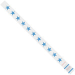 image of Shipping Supply Tyvek Blue Spunbonded Olefin Wristbands - 10 in Length - SHP-12578