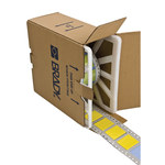 image of Brady Permasleeve PS-1000-2-YL-S-2 Die-Cut Printer Sleeve - Polyolefin - Yellow - B-342 - 98918