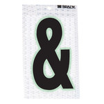 image of Brady 3010-& Punctuation Label - Black on Silver - 2 1/2 in x 3 1/2 in - B-309 - 03398