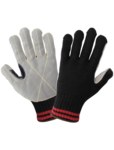 image of Global Glove Samurai Glove K500LF Black Large Split Cowhide Cut-Resistant Gloves - ANSI A6 Cut Resistance - Leather Palm & Fingers Coating - K500LF-9(L)