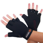 image of Impacto ST8206 Black/Gray Large Amara/Visco-Elastic Polymer Work Gloves - ST820640