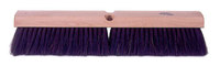 Weiler 448 Push Broom Kit - Hardwood 60 in Handle - Black Horsehair Fine 3 in Bristle - 18 in Hardwood Block - 44855