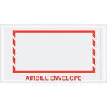 image of Red Airbill Envelope - 10 in x 5.5 in - 2 Mil Poly Thick - SHP-8285
