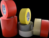 image of Polyken Berry Global 833 Silver Polyethylene Film Masking Tape - 72 mm (2 13/16 in) Width x 55 m Length