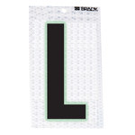 image of Brady 3010-L Letter Label - Black on Silver - 2 1/2 in x 3 1/2 in - B-309 - 03380