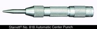 image of Starrett Aluminum Automatic Center Punch 818 - 5/8 in x 5 in