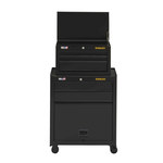 image of Stanley 100 Series 43 1/2 in Tool Chest & Cabinet STST22656BK - 5 Drawer - Steel