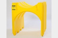 Eagle Yellow Polyethylene 1000 lb Drum Stacker Shelf - 27 in Width - 26 1/2 in Length - 29 in Height - 048441-00024