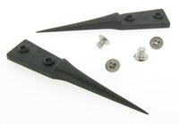 image of Excelta Three Star 159A-RTX Utility Tweezer Tips - Carbon Fiber - 0.02 in - EXCELTA 159A-RTX