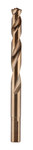 image of Milwaukee RED HELIX 10.5 mm Drill Bit 48-89-2524 - Right Hand Cut - Split 135° Point - Uncoated (Bright Finish) Finish - 5.2 in Overall Length - 3.43 in Flute - Cobalt